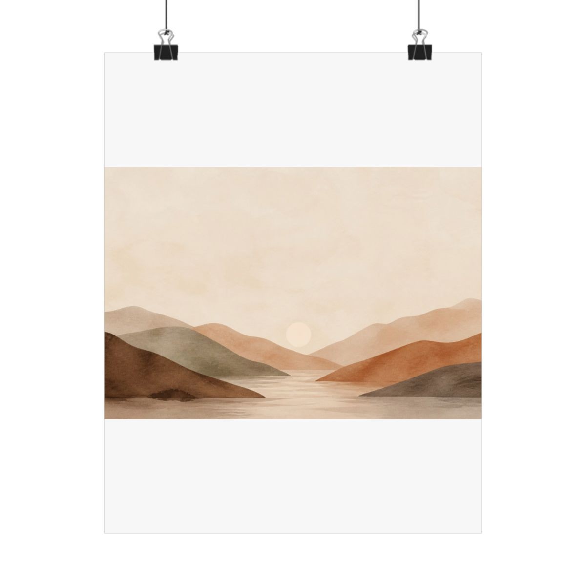 Amber Field Matte Art Print