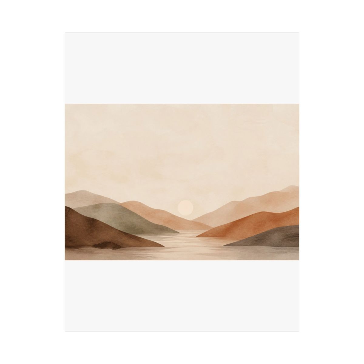 Amber Field Matte Art Print, view 2