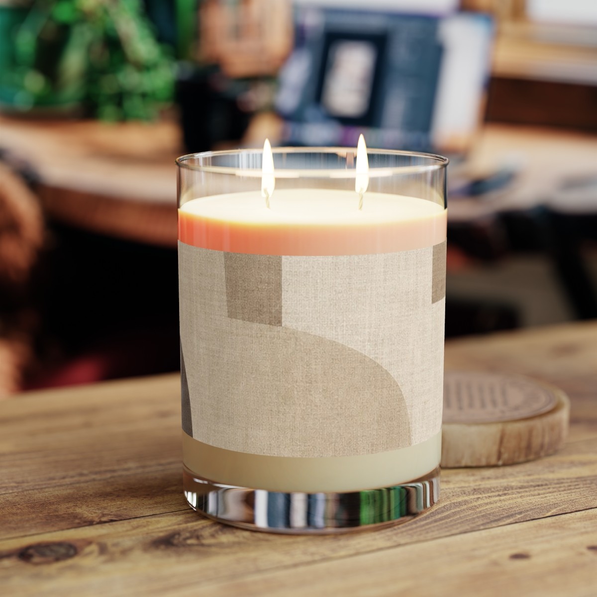 Quiet Arches Glass Candle, view 8