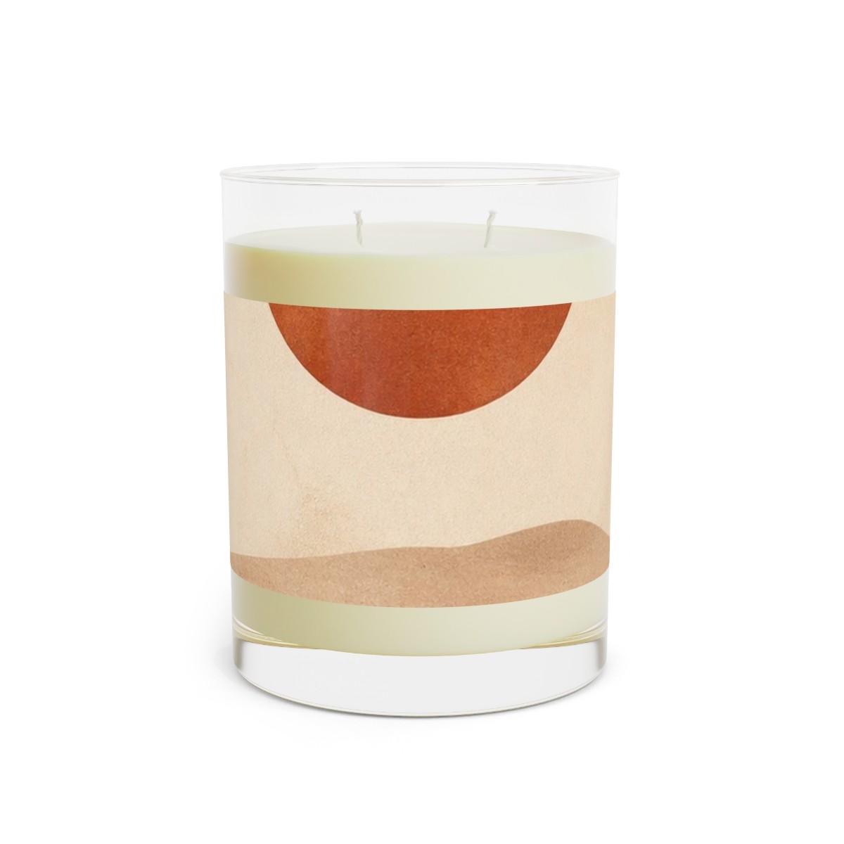 Terracotta Moon Glass Candle