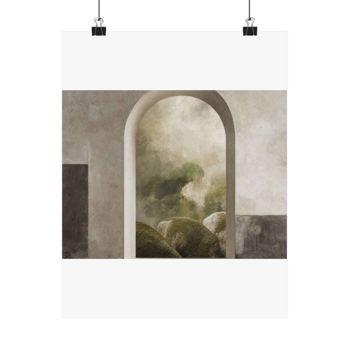 Moss Window Matte Art Print