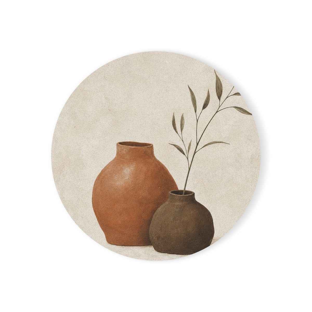 Clay Vessel Cork-Back Coaster