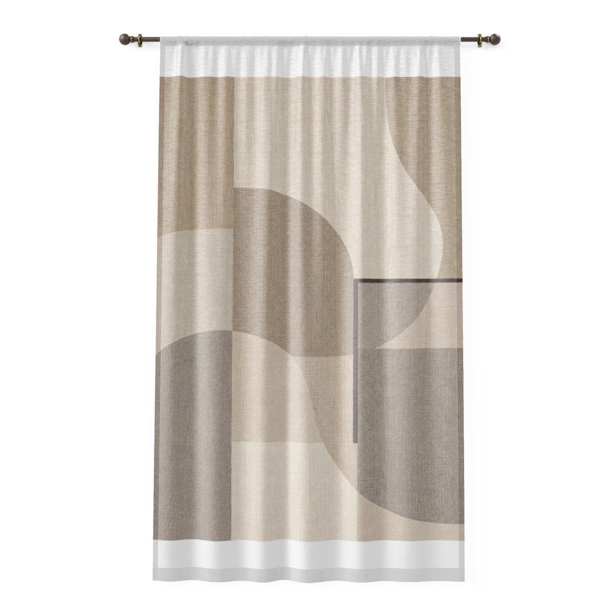 Sand Geometry Window Curtain