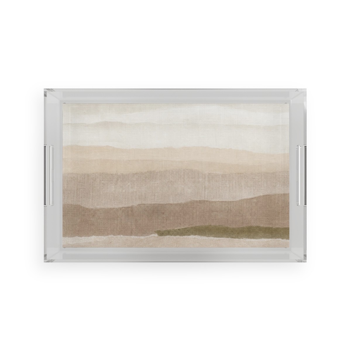 Linen Horizon Acrylic Serving Tray