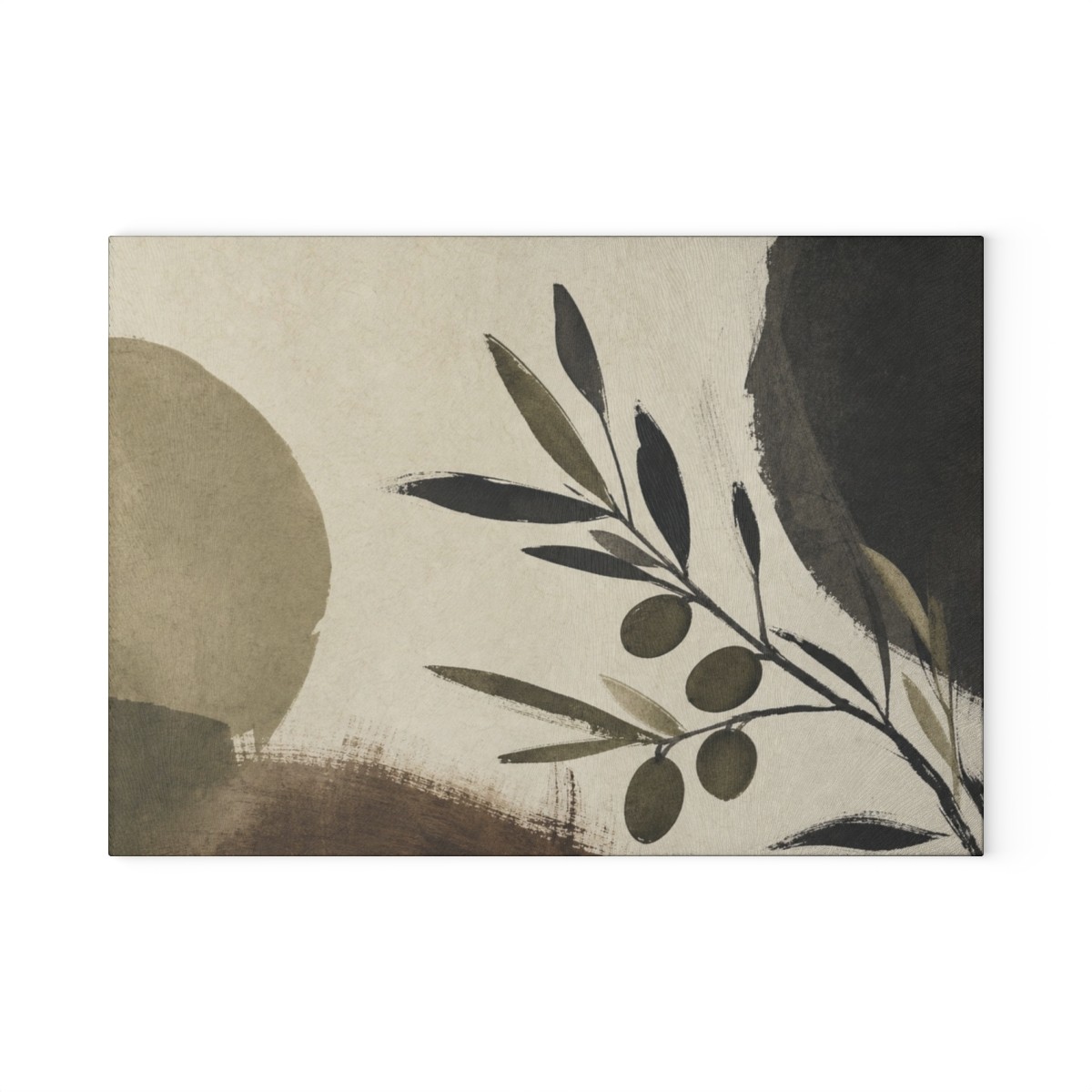 Olive Study Glass Cutting Board