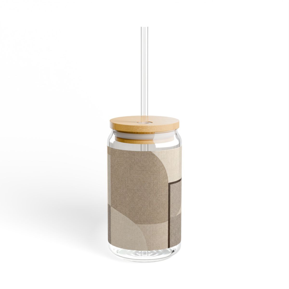 Sand Geometry Sipper Glass