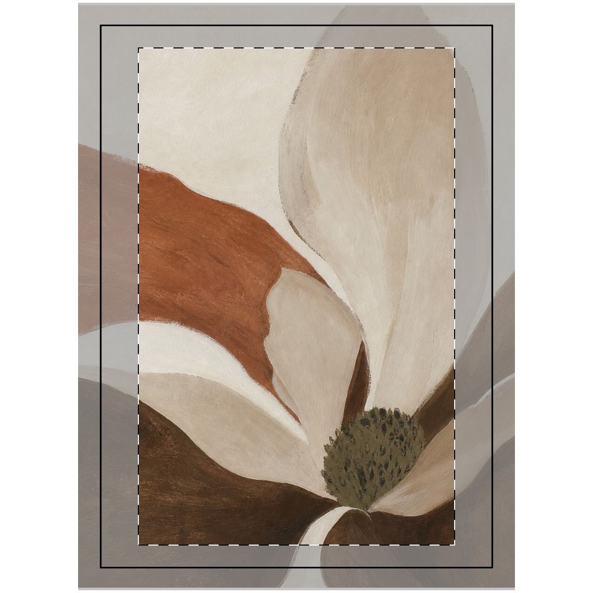 Walnut Bloom Wood-Topped Wall Tapestry