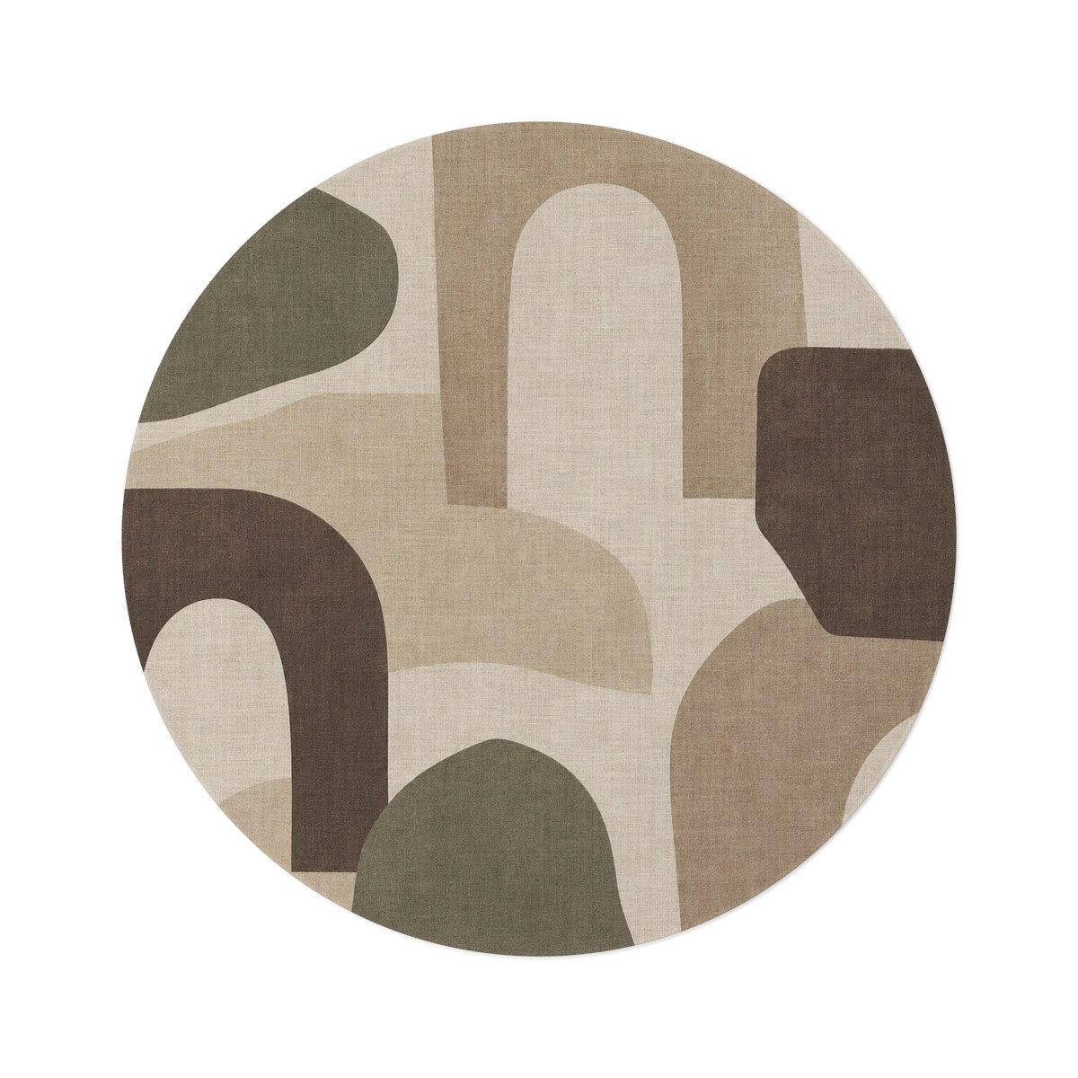 Quiet Arches Round Rug