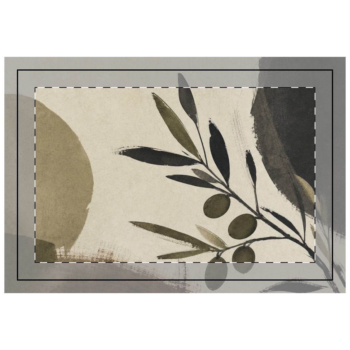 Olive Study Quilted Placemat