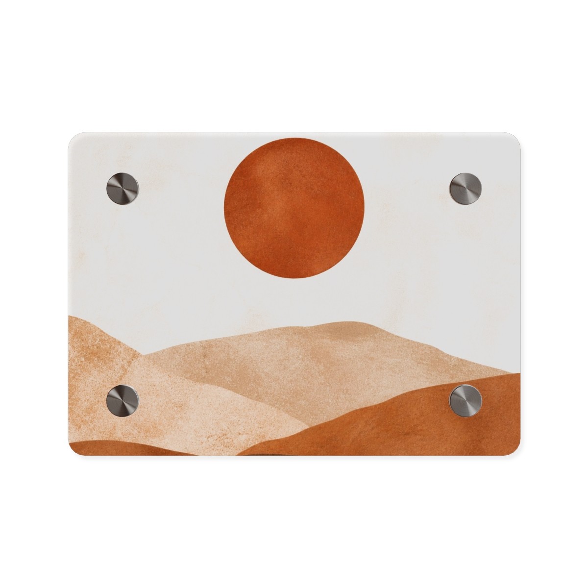 Terracotta Moon Acrylic Wall Art Panel