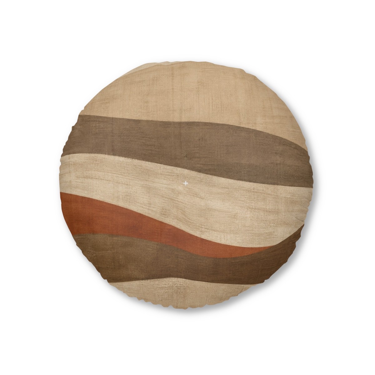 Dune Rhythm Round Tufted Floor Pillow
