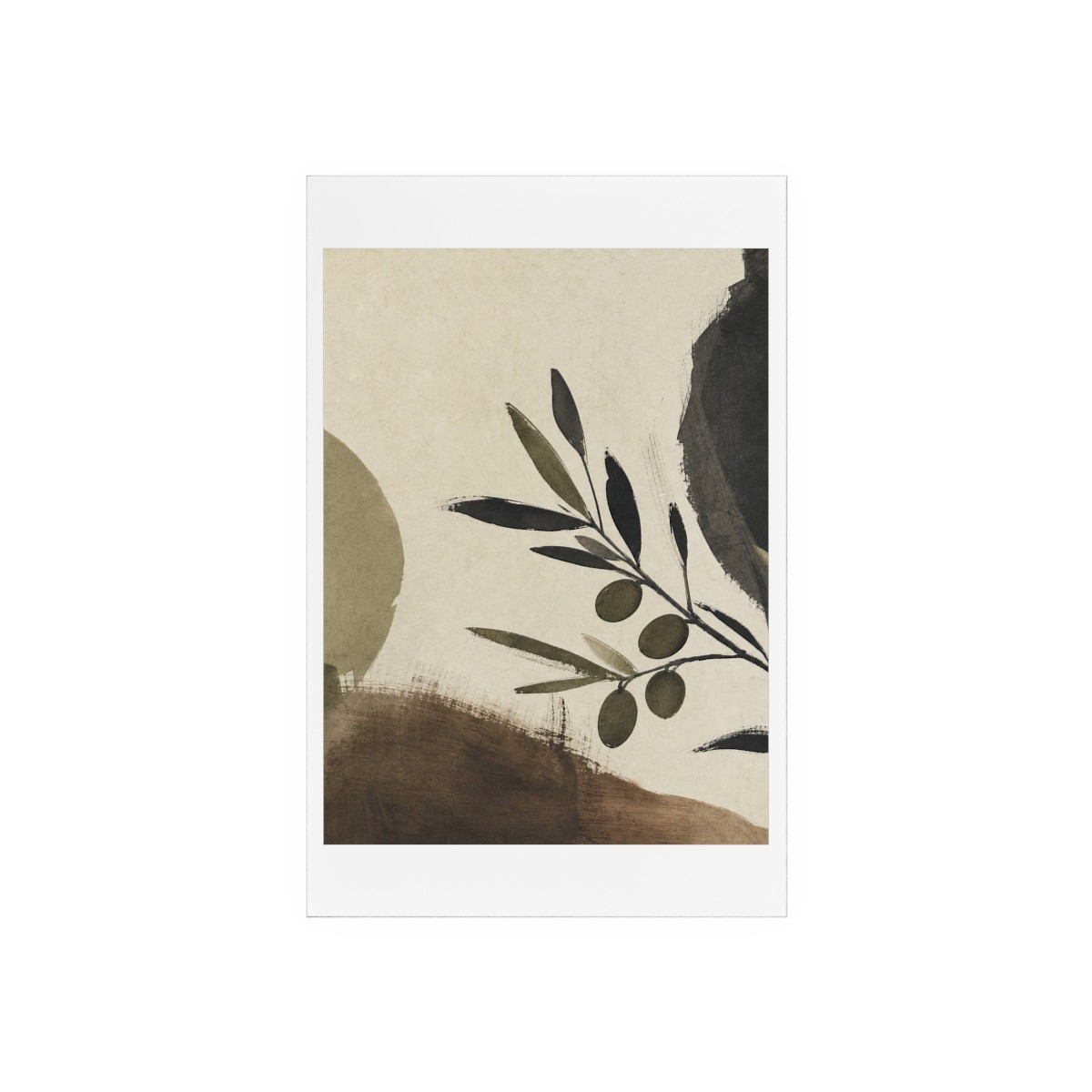 Olive Study Acrylic Art Sign with Wooden Stand