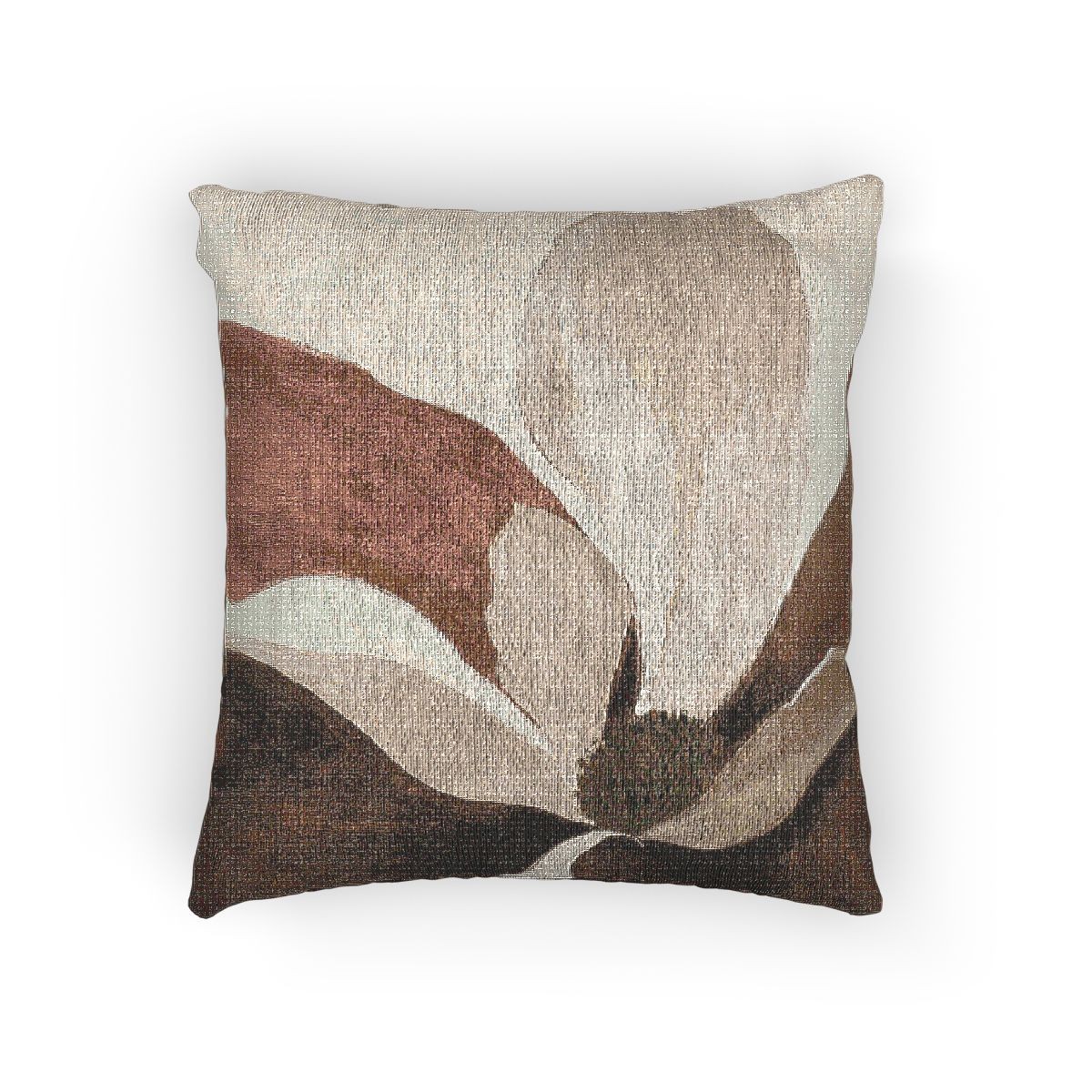Walnut Bloom Woven Accent Pillow