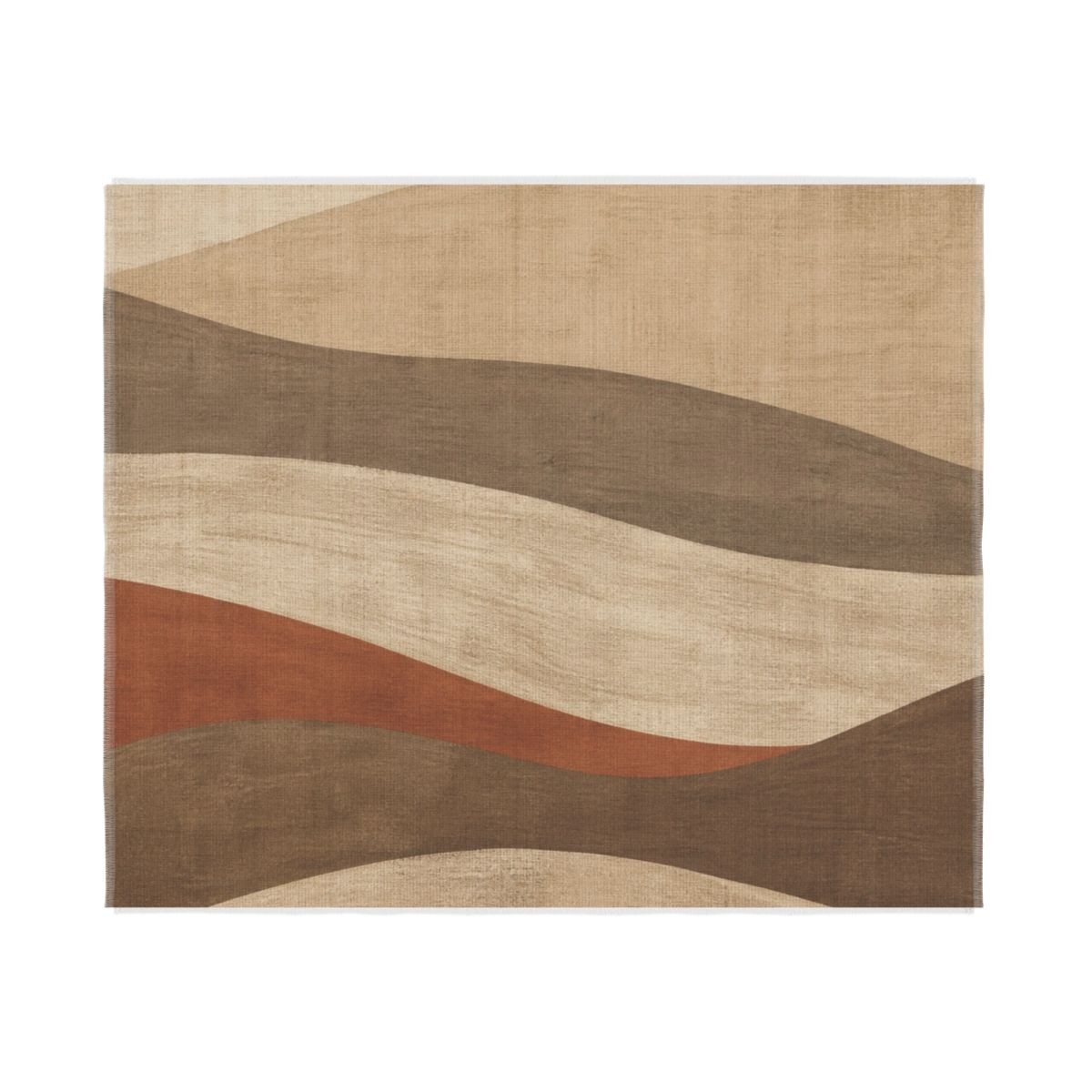 Dune Rhythm Woven-Style Coverlet