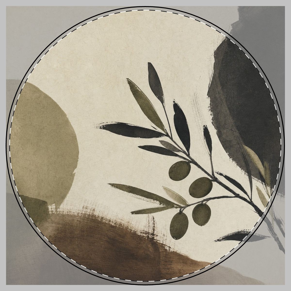 Olive Study Round Cutting Board