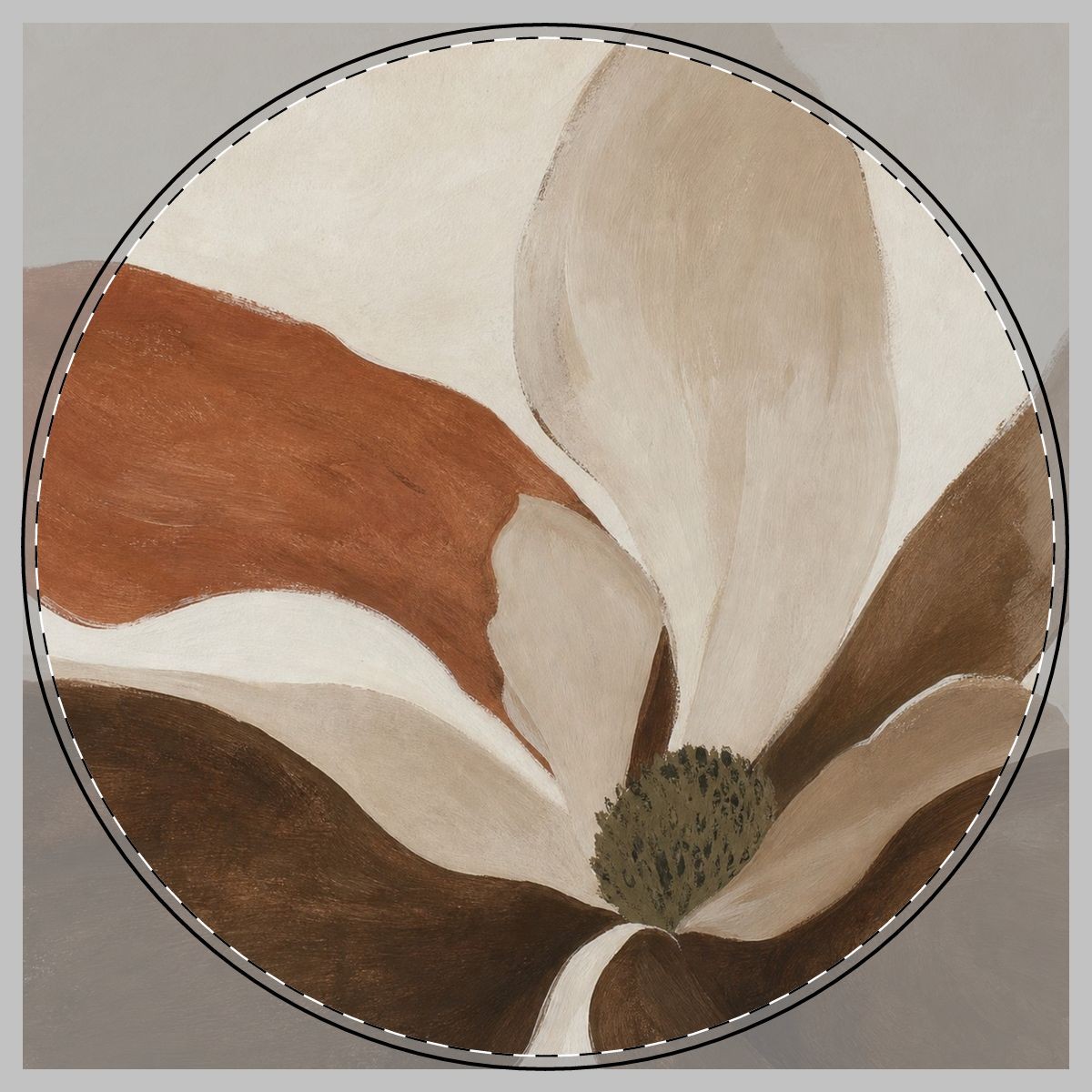 Walnut Bloom Round Cutting Board